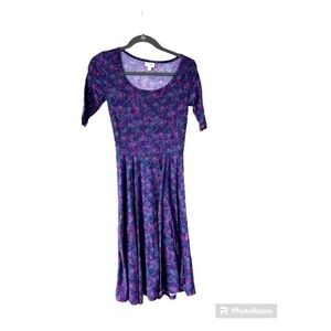 size XS geometric design LulaRoe Amelia dress